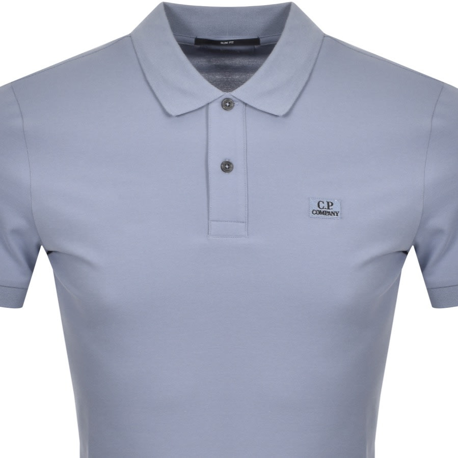Alternative Image for ProductCP Company Logo Short Sleeved Polo Blue2